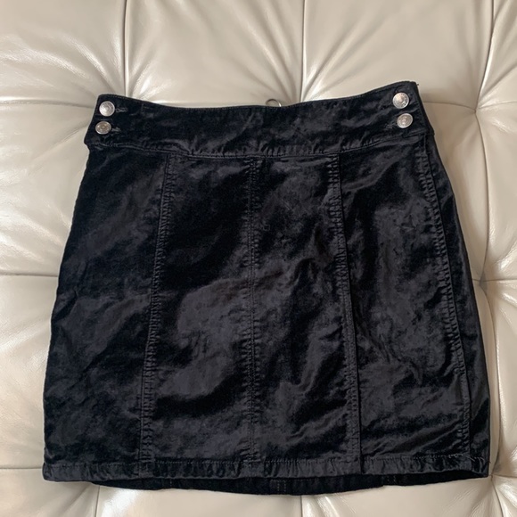 Free People retro velvet mini skirt - Picture 5 of 12